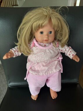 Gotz Maxy Muffin Doll Featuring Blonde Rooted Hair and Blue Sleeping Eyes